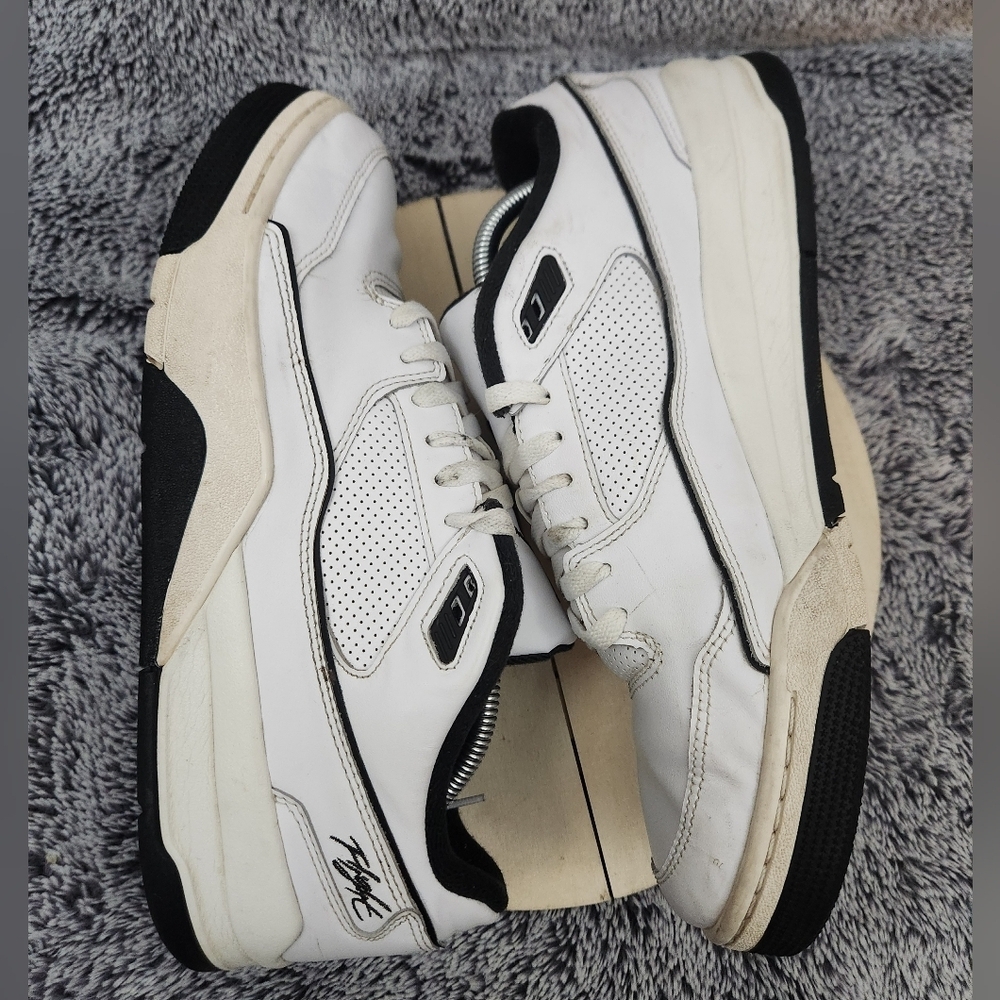 Nike Air Jordan Flight Court Basketball White Sail Black Men's Size 12 - Picture 5 of 9